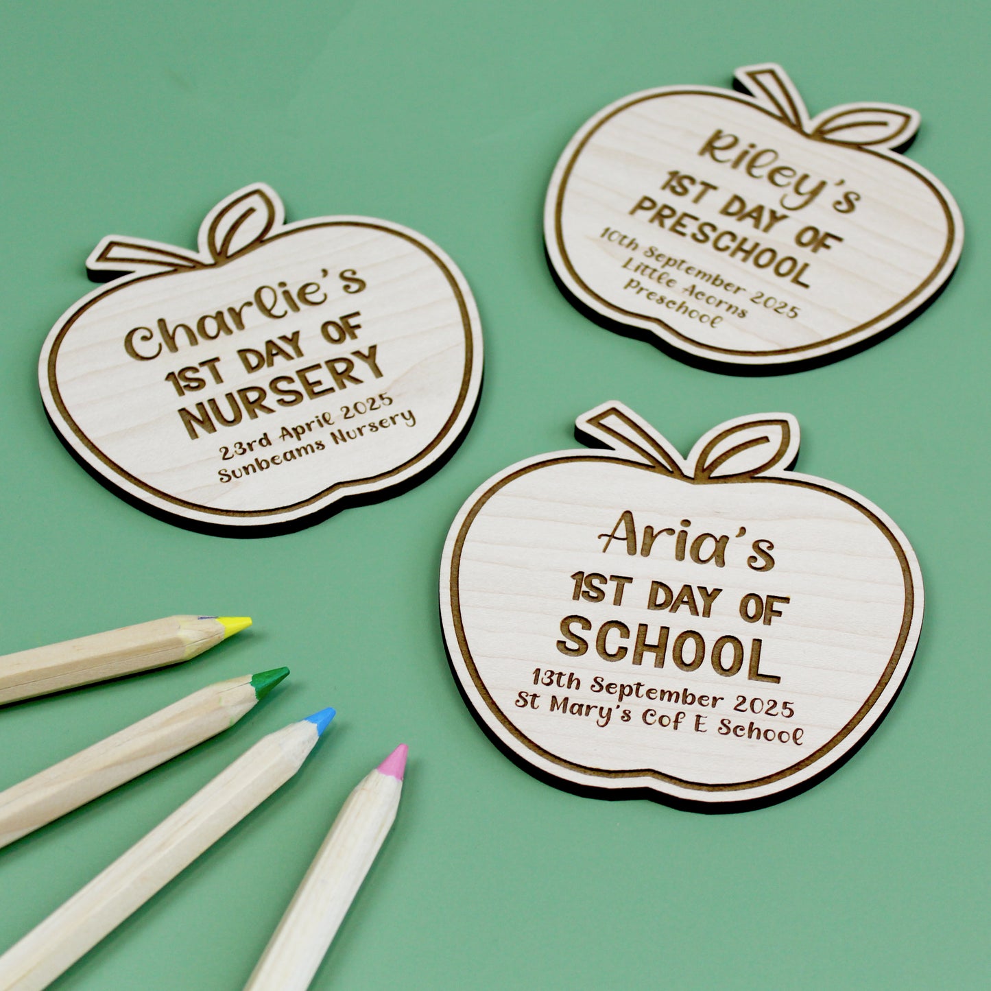 First Day Of School Apple Keepsake Plaque
