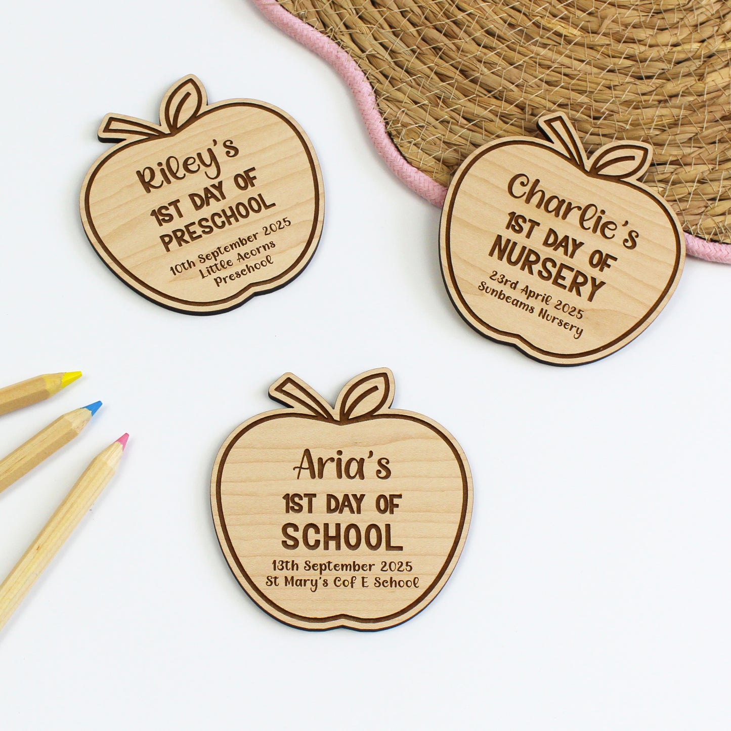 First Day Of School Apple Keepsake Plaque