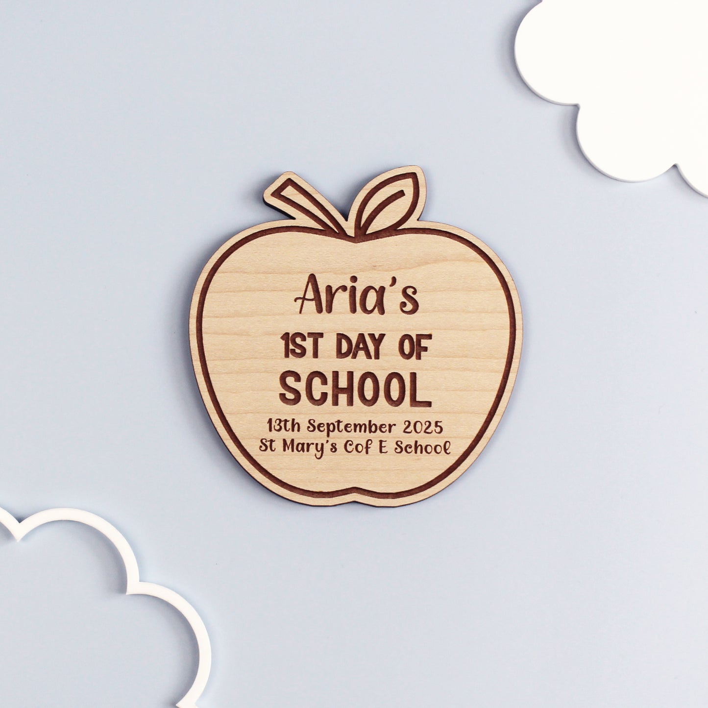 First Day Of School Apple Keepsake Plaque