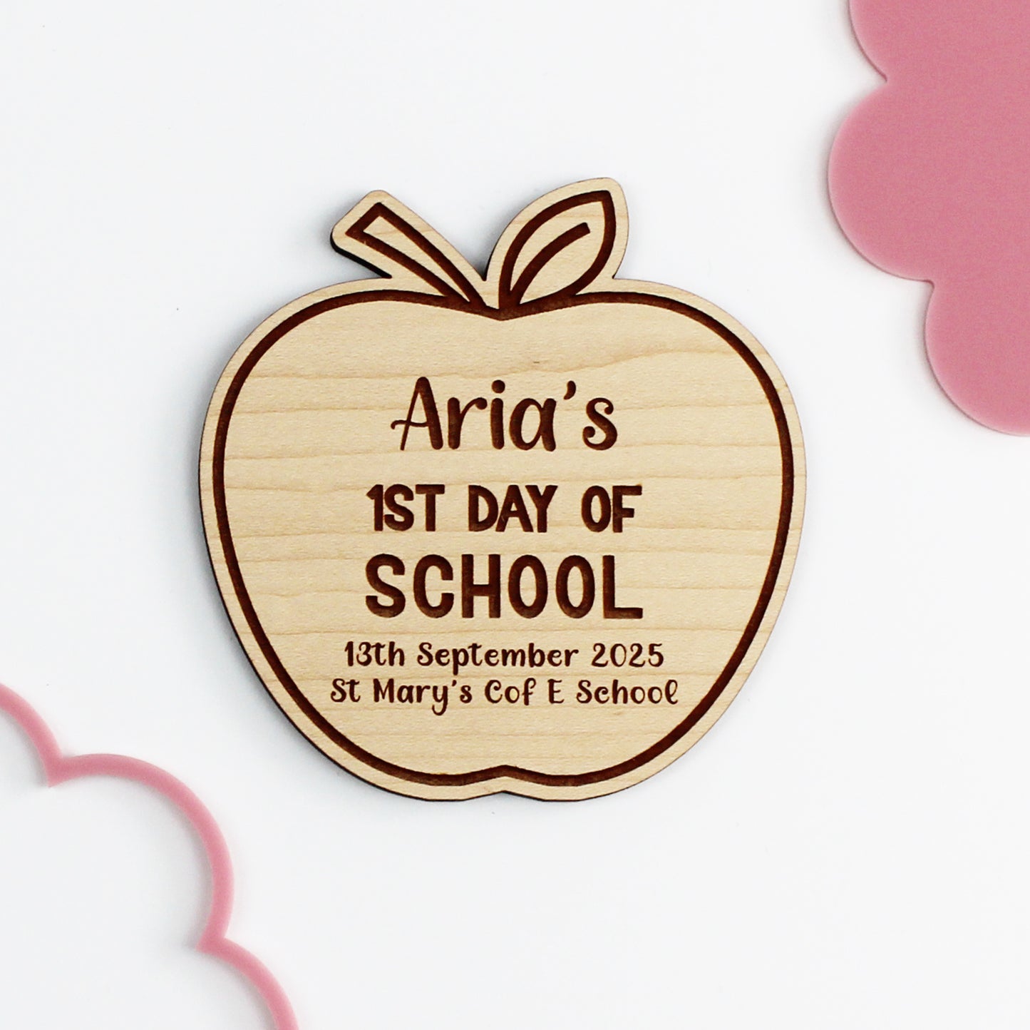 First Day Of School Apple Keepsake Plaque