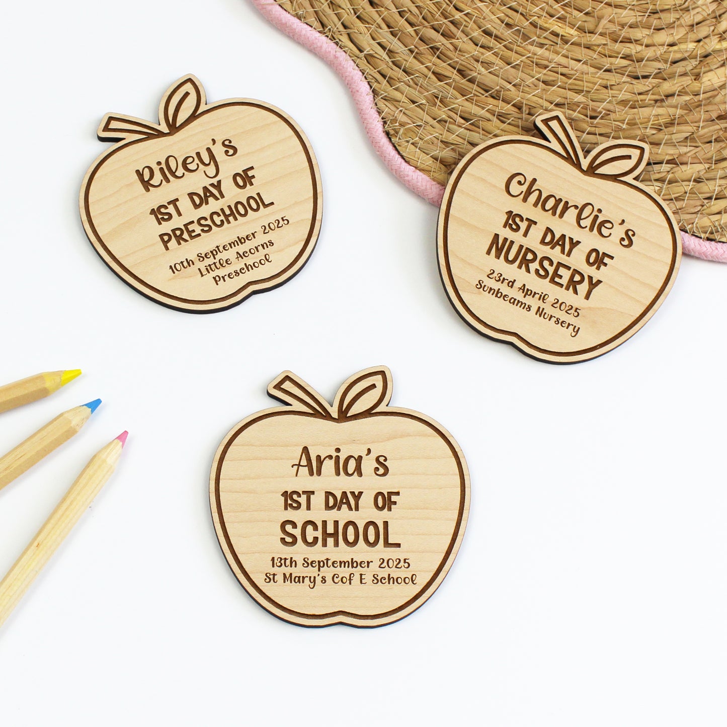 First Day Of School Apple Keepsake Plaque