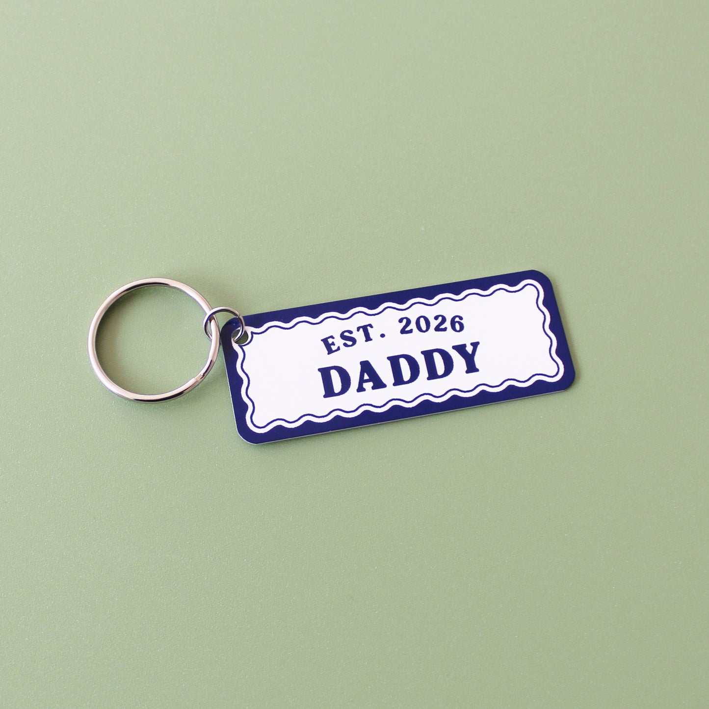The Year You Became My Daddy Keyring