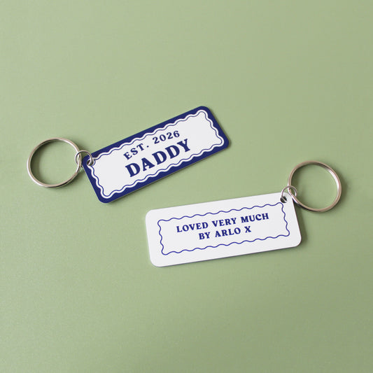 The Year You Became My Daddy Keyring