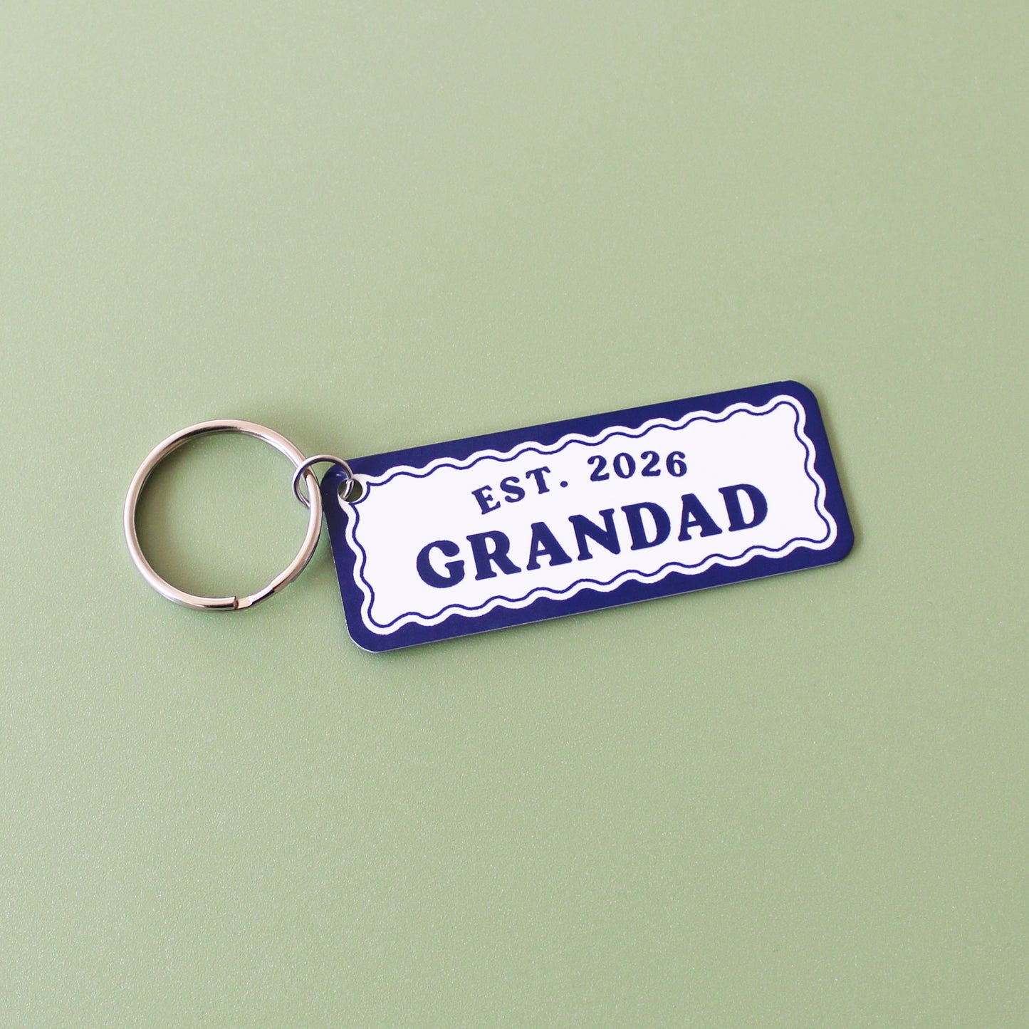 The Year You Became My Grandad Keyring