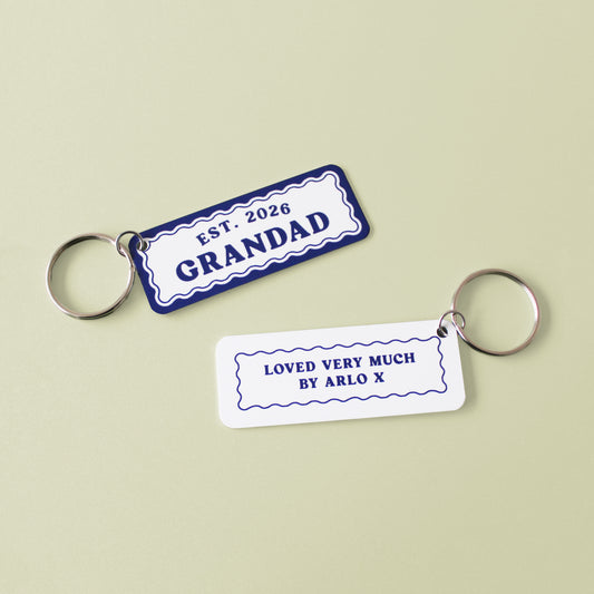 The Year You Became My Grandad Keyring