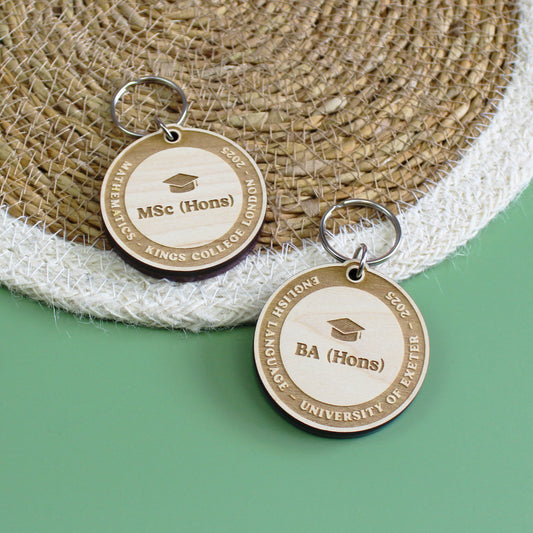 University Graduation Keepsake Keyring