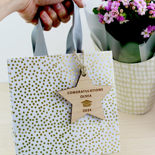 Graduation Star Gift Tag
