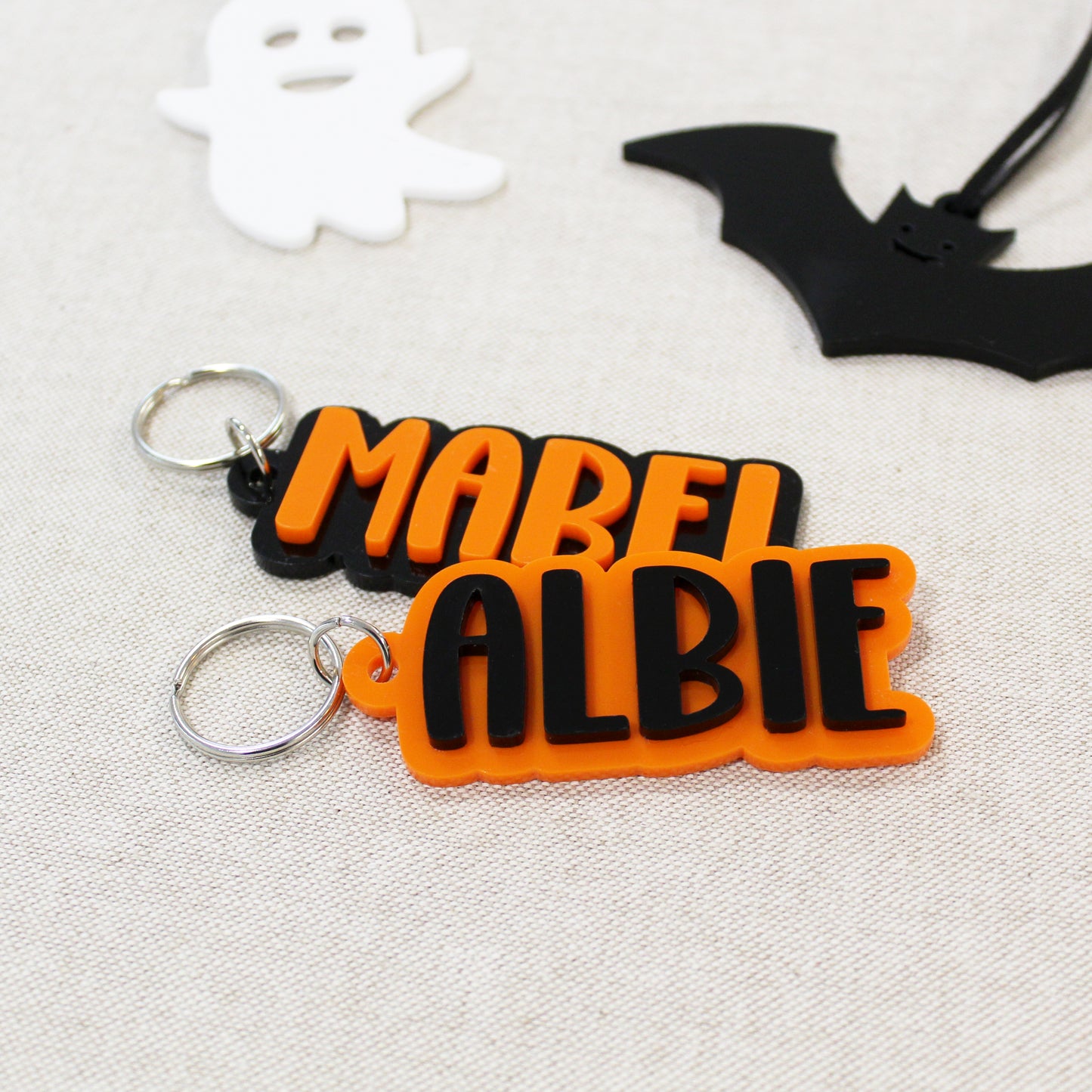 Halloween Themed Personalised Bag Tag