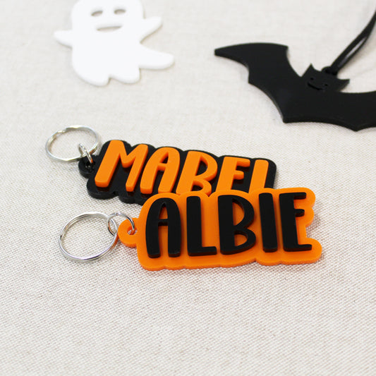 Halloween Themed Personalised Bag Tag