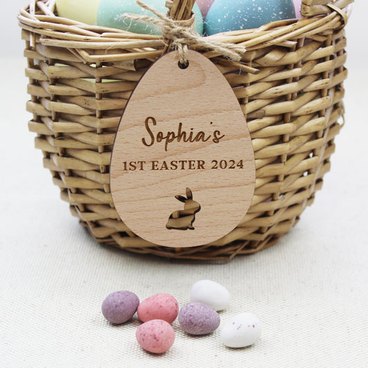 My First Easter Wooden Decoration Tag