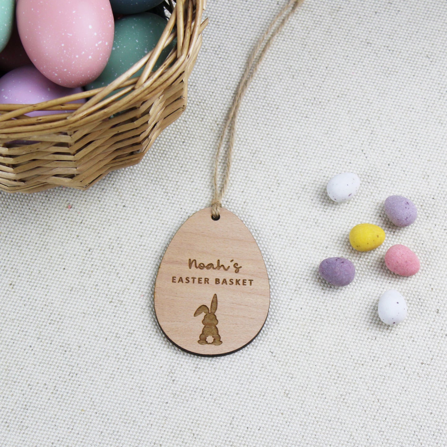Easter Bunny Basket Tag