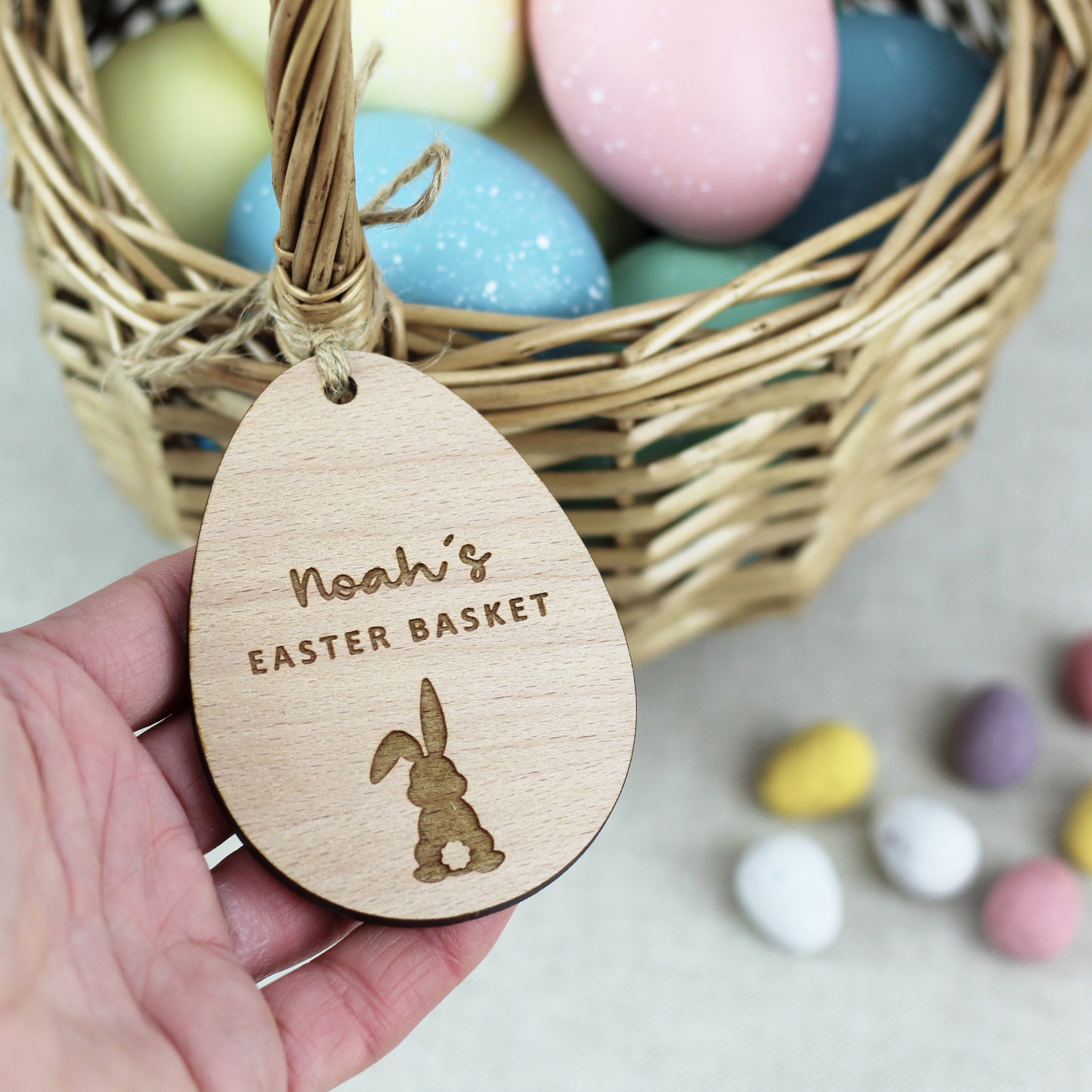 Easter Bunny Basket Tag