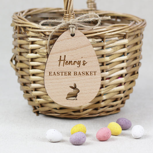 My Easter Basket Wooden Decoration Tag