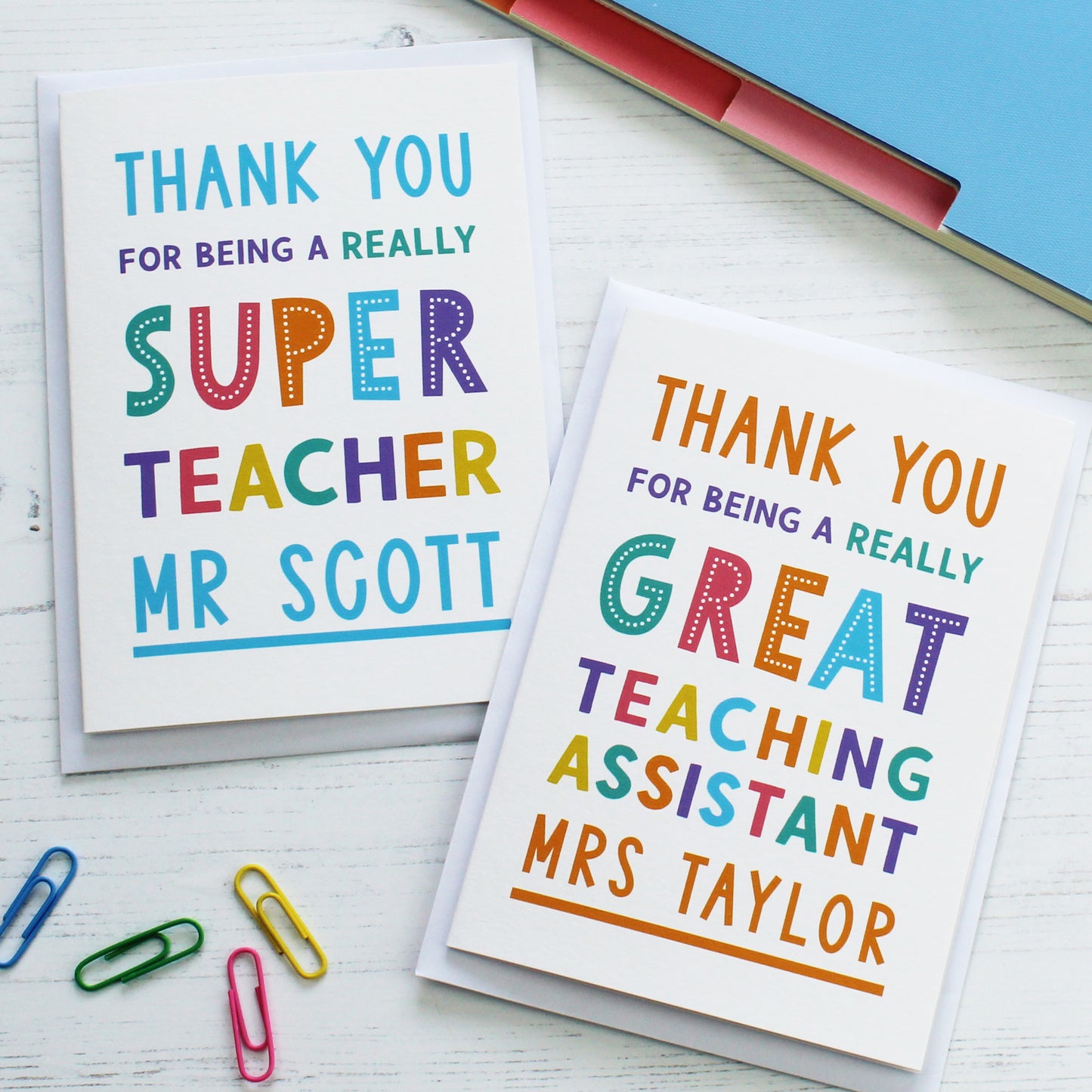 Personalised Thank You Teacher Card
