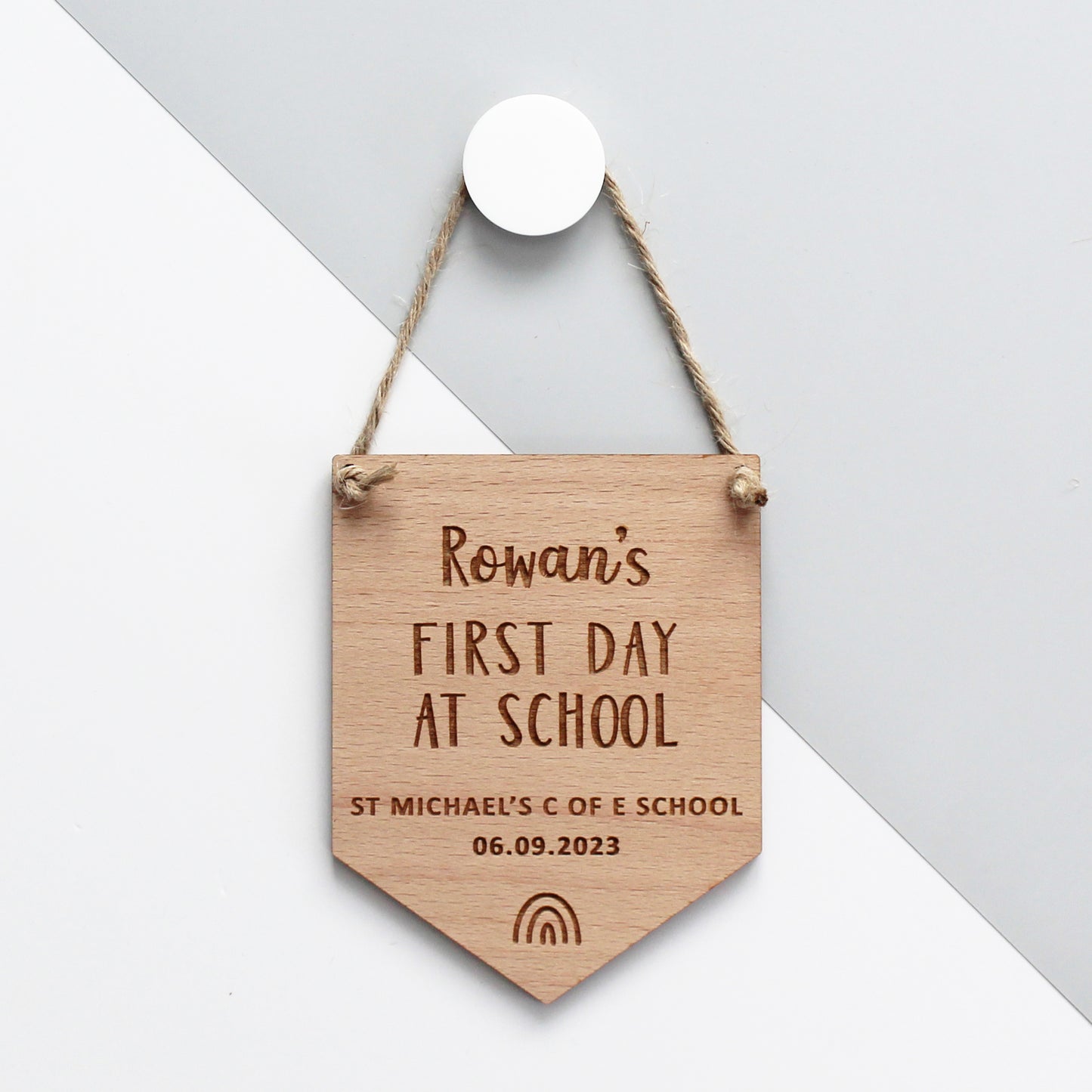 First Day School Mini Flag