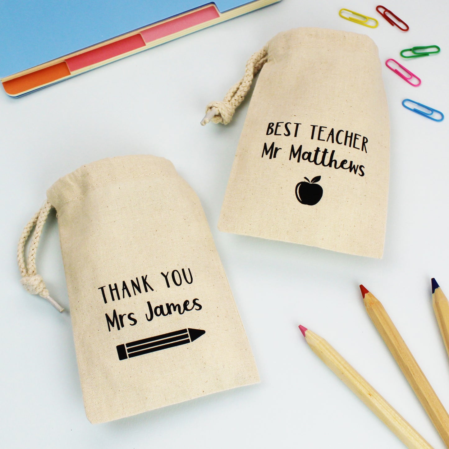 Personalised Teacher Gift Bags