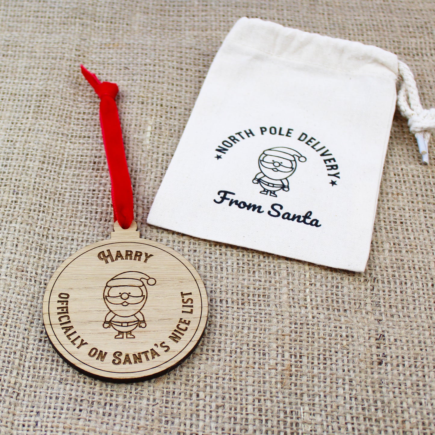 Santa's Nice List Personalised Decoration