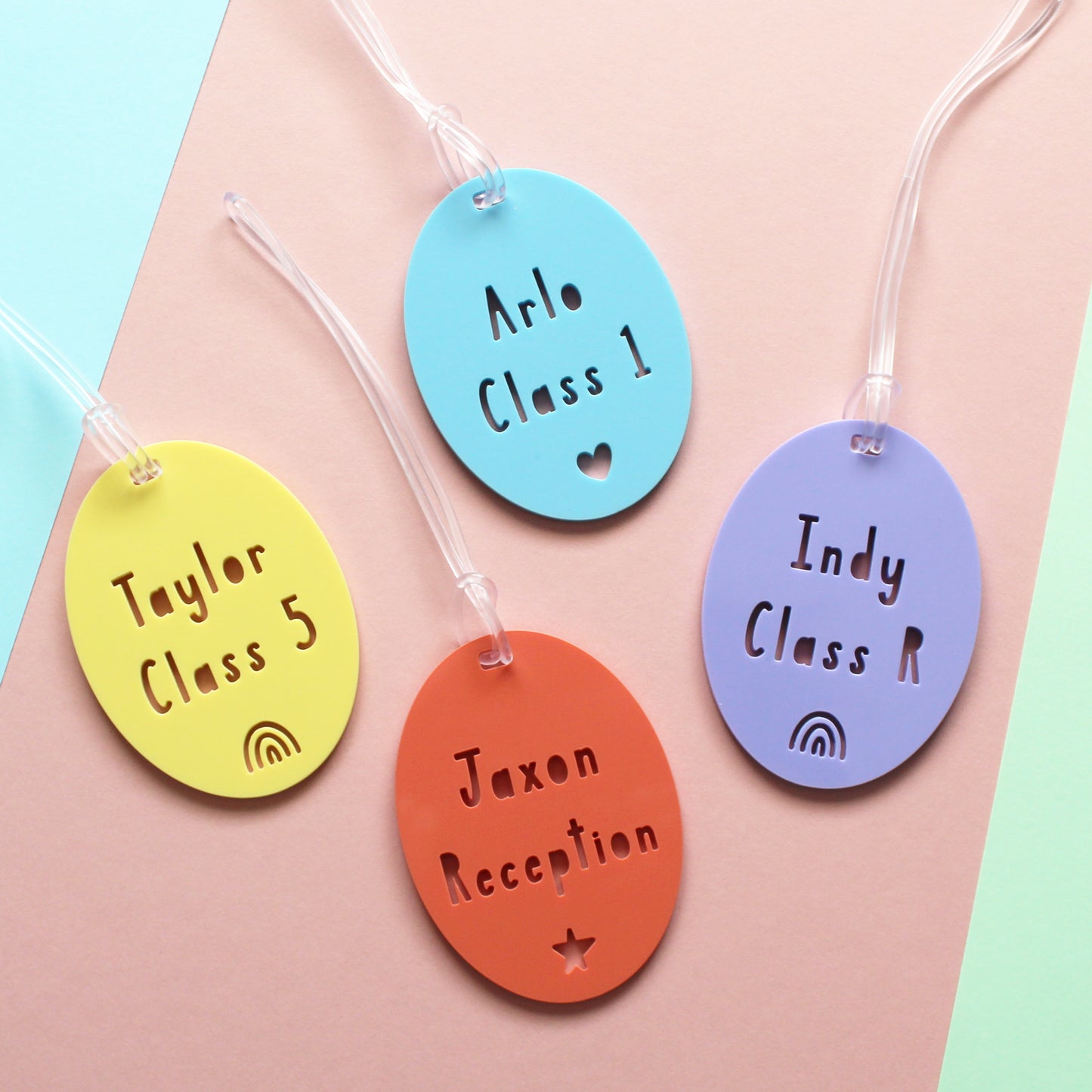 Personalised School Bag Name Tag