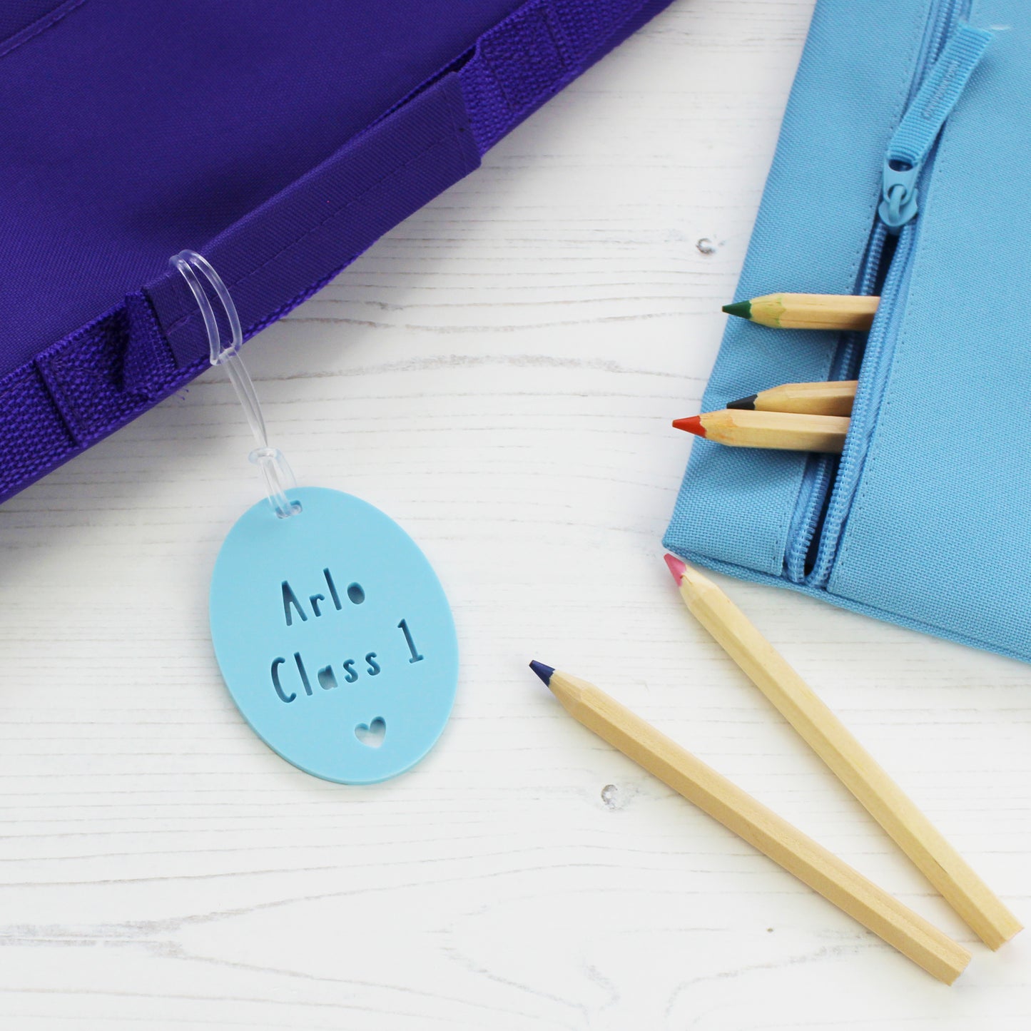 Personalised School Bag Name Tag