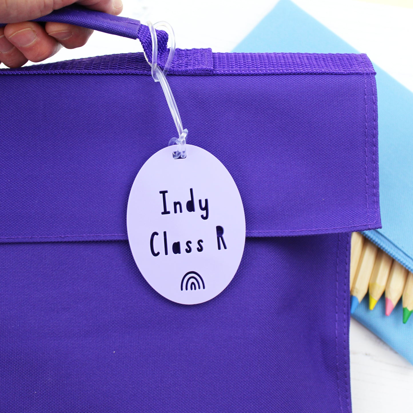 Personalised School Bag Name Tag