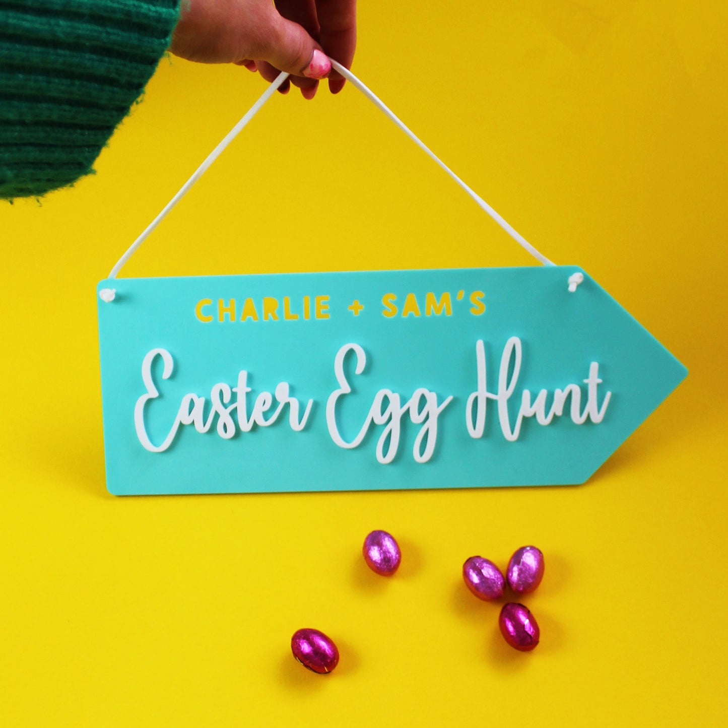 Easter Egg Hunt Personalised Sign
