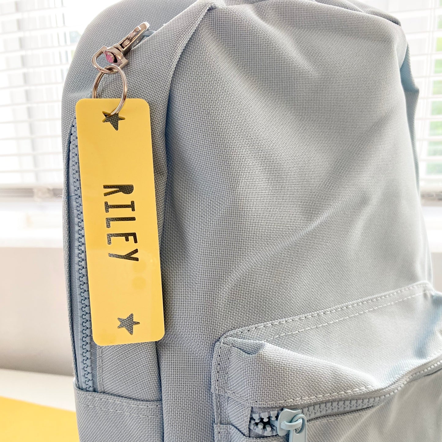 Rectangle Acrylic Personalised Keyring