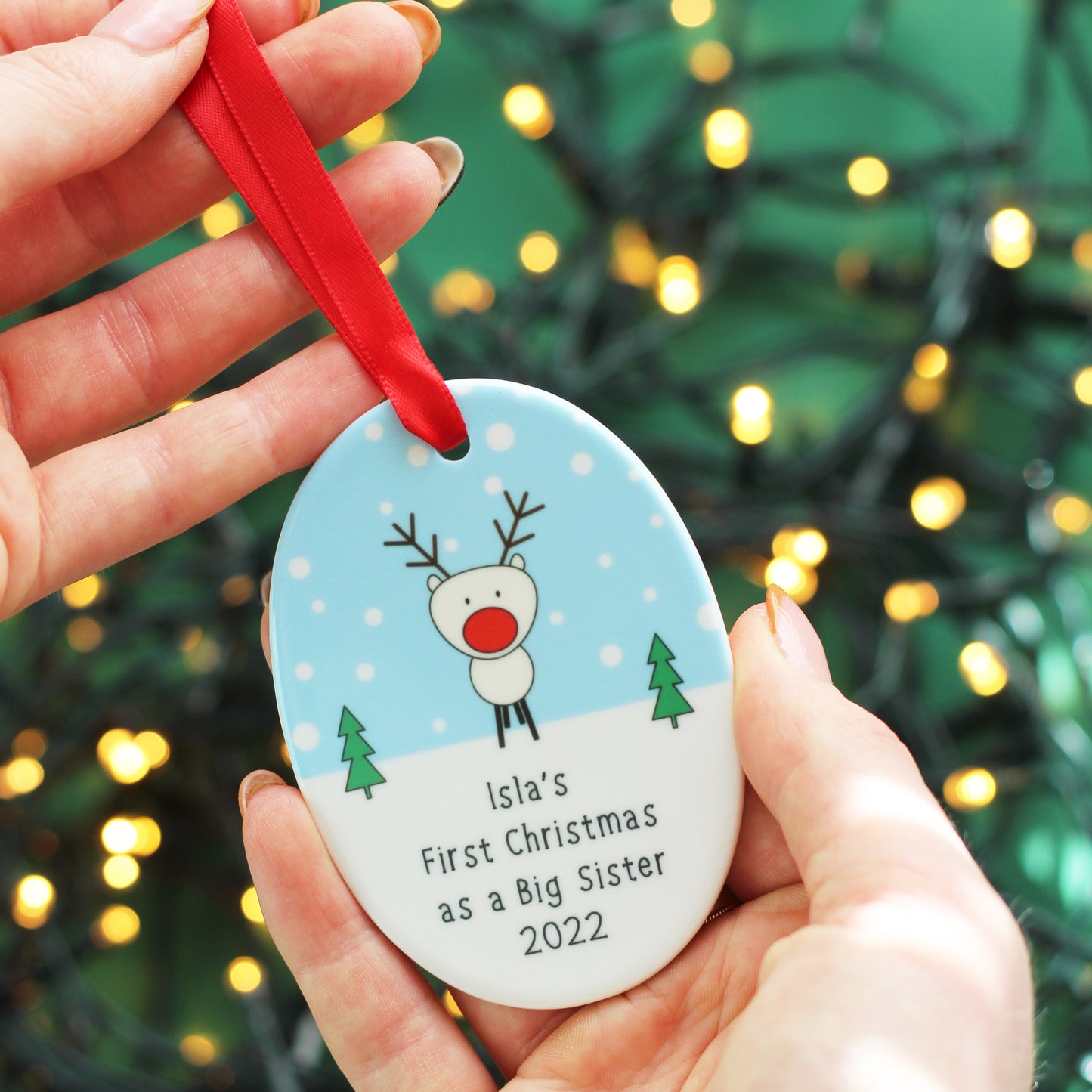 My First Christmas as a Big Brother or Sister Ceramic Decoration