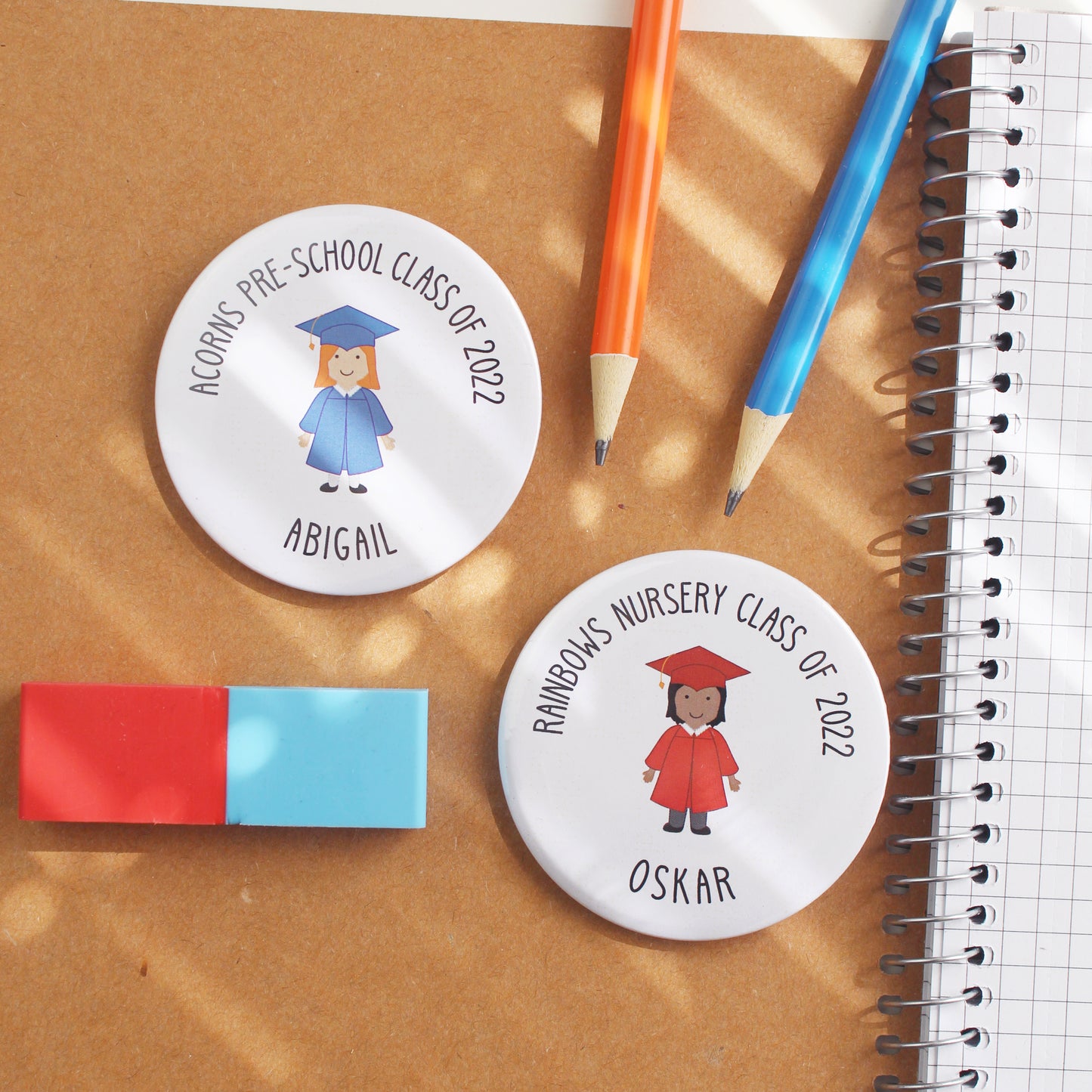 Preschool Graduation Badge or Keyring
