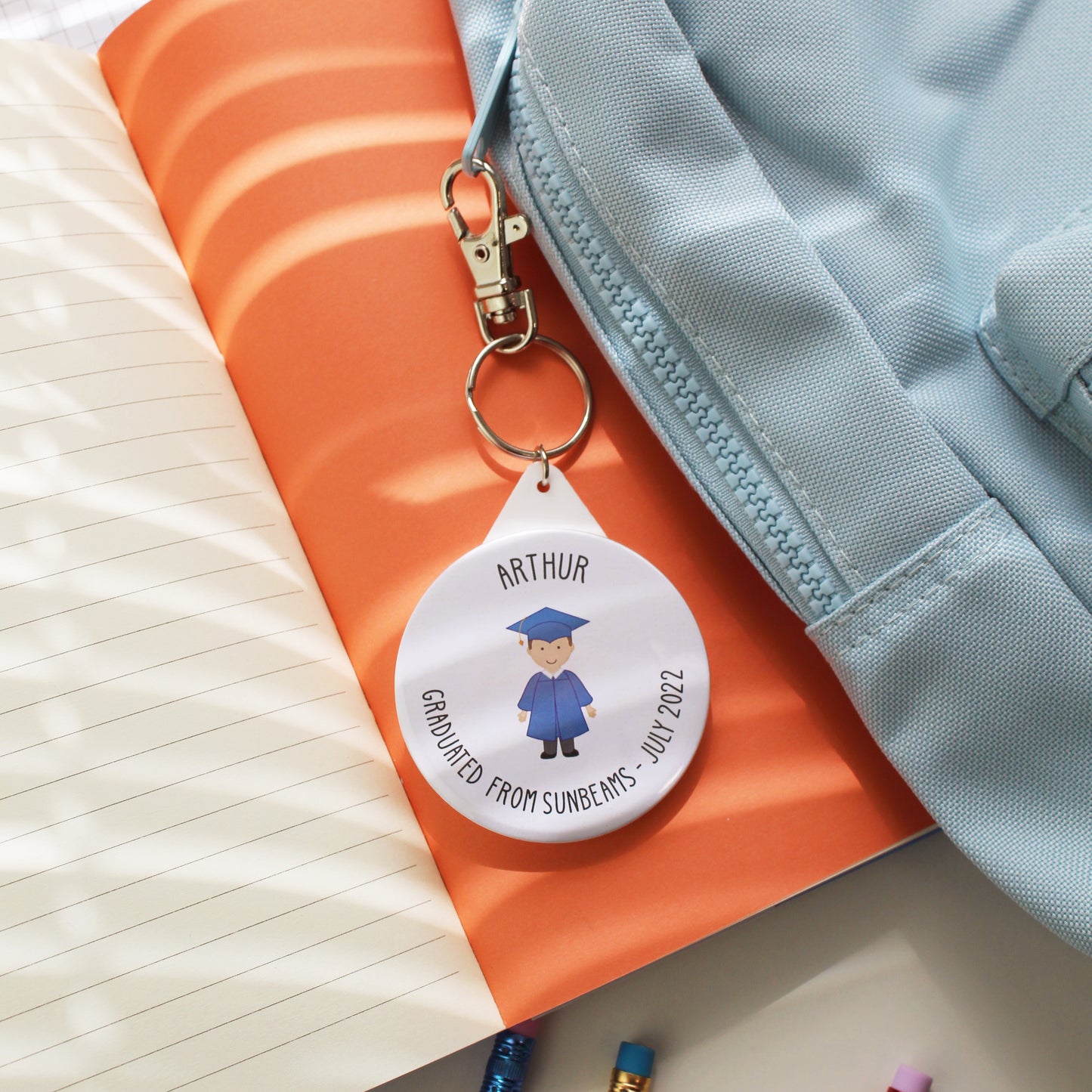 Preschool Graduation Badge or Keyring