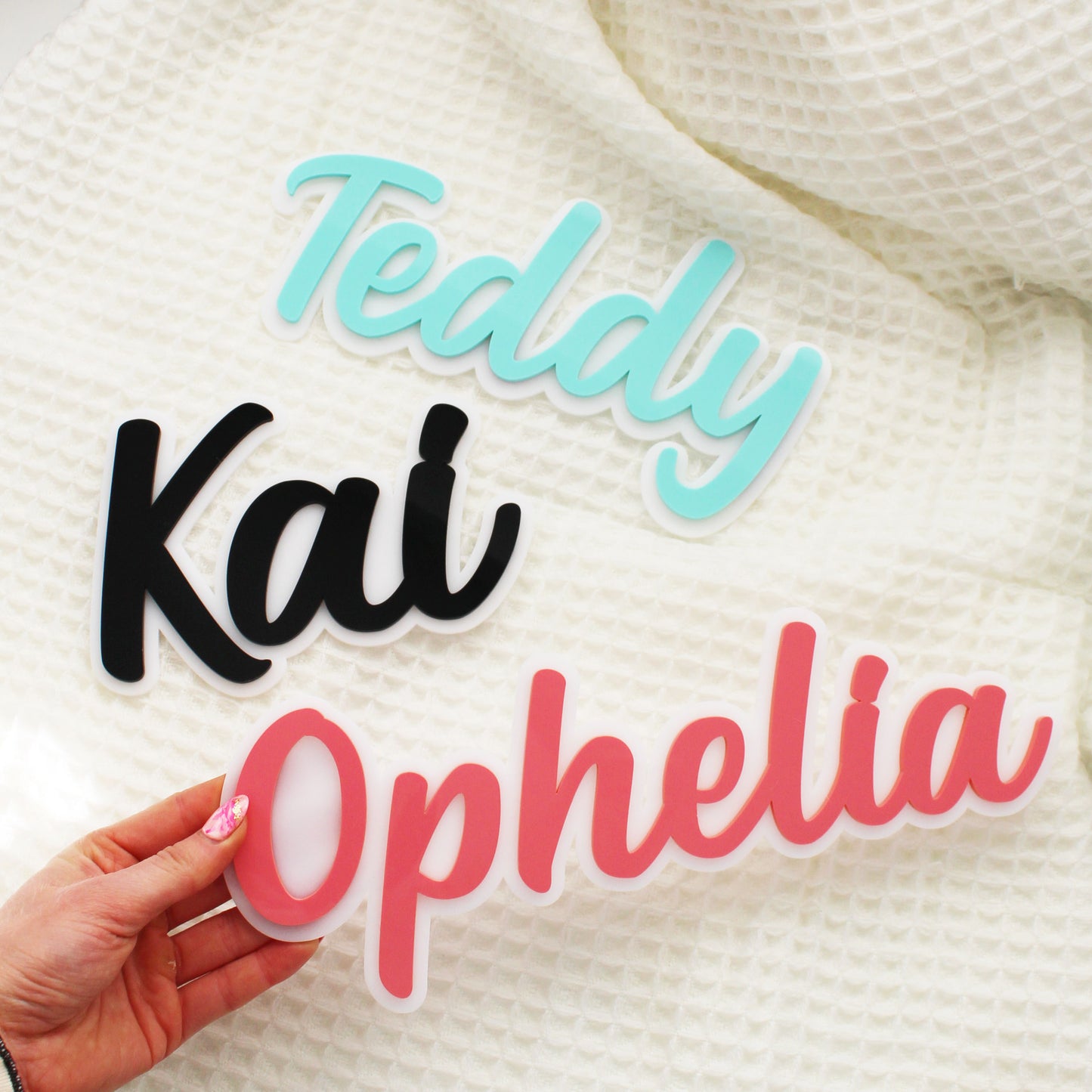 Personalised Layered Acrylic Name Sign