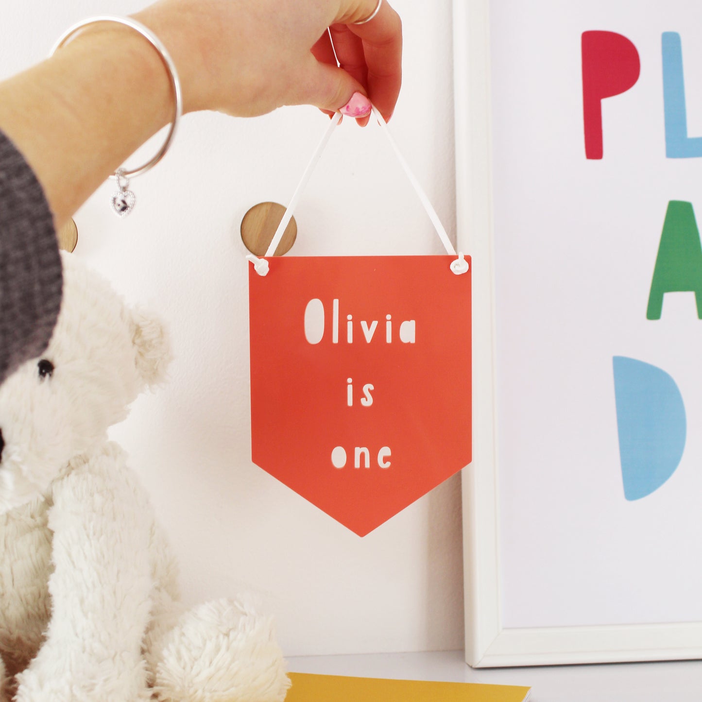 Personalised Birthday Mini Acrylic Flag