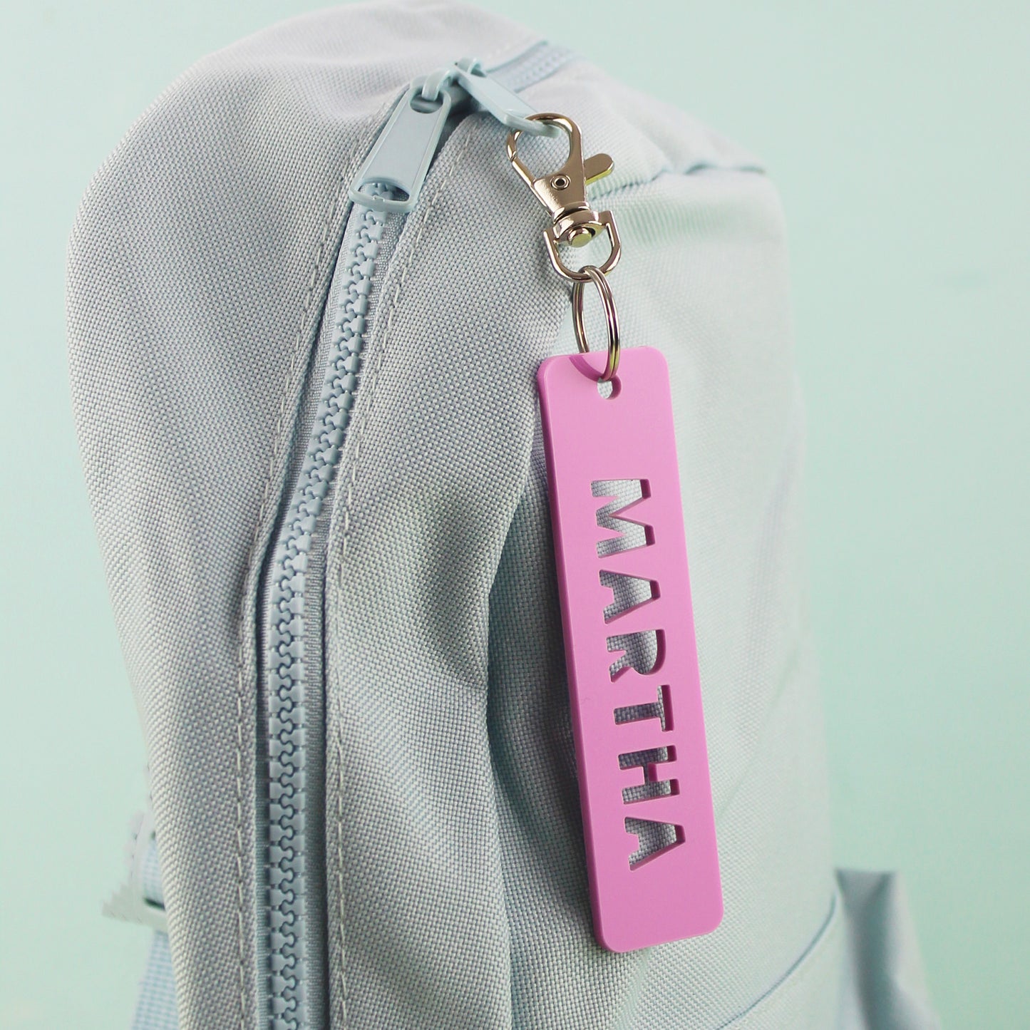 Pastel Acrylic Personalised Name Keyring