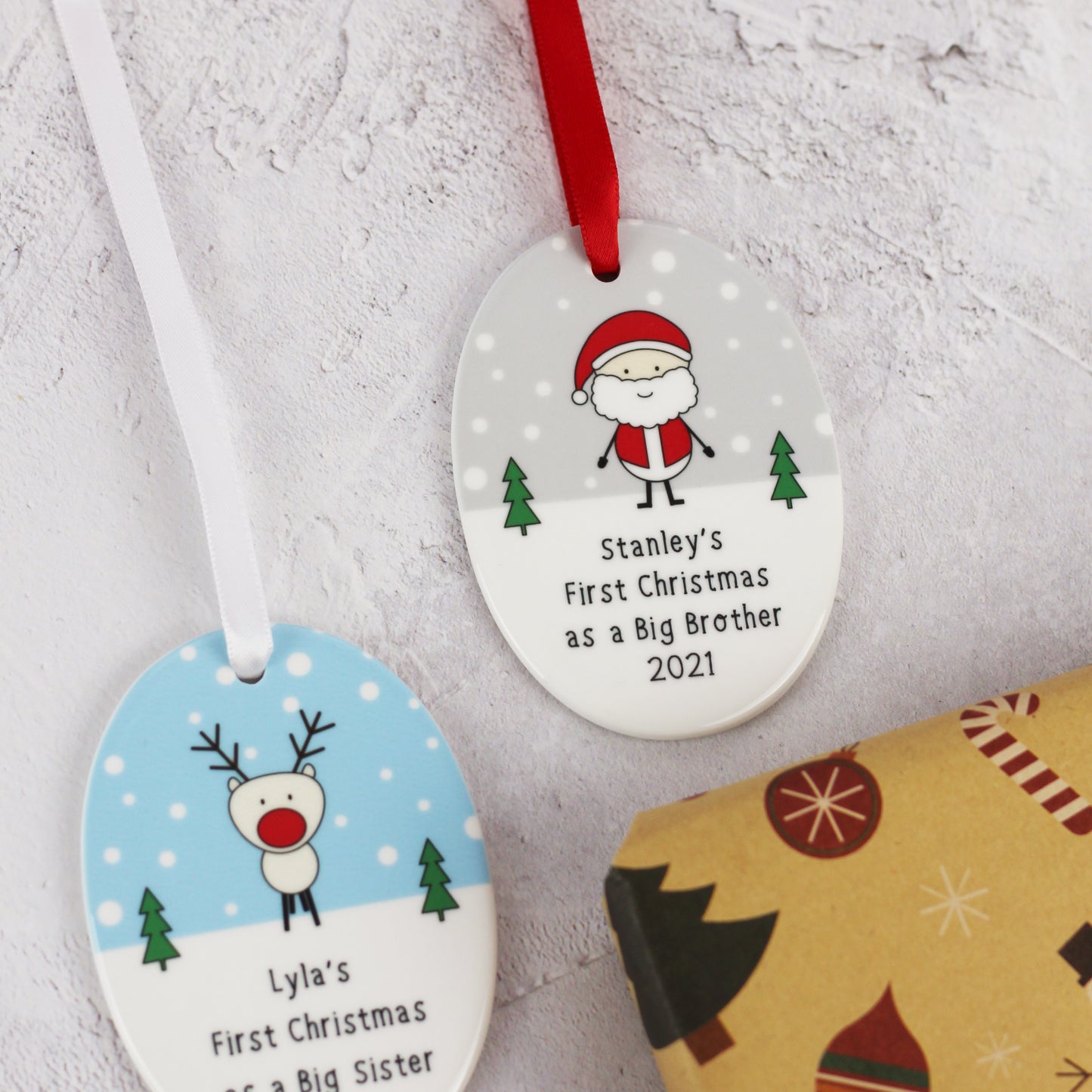 My First Christmas as a Big Brother or Sister Ceramic Decoration
