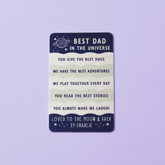 Reasons You Are The Best Dad Personalised Wallet Card