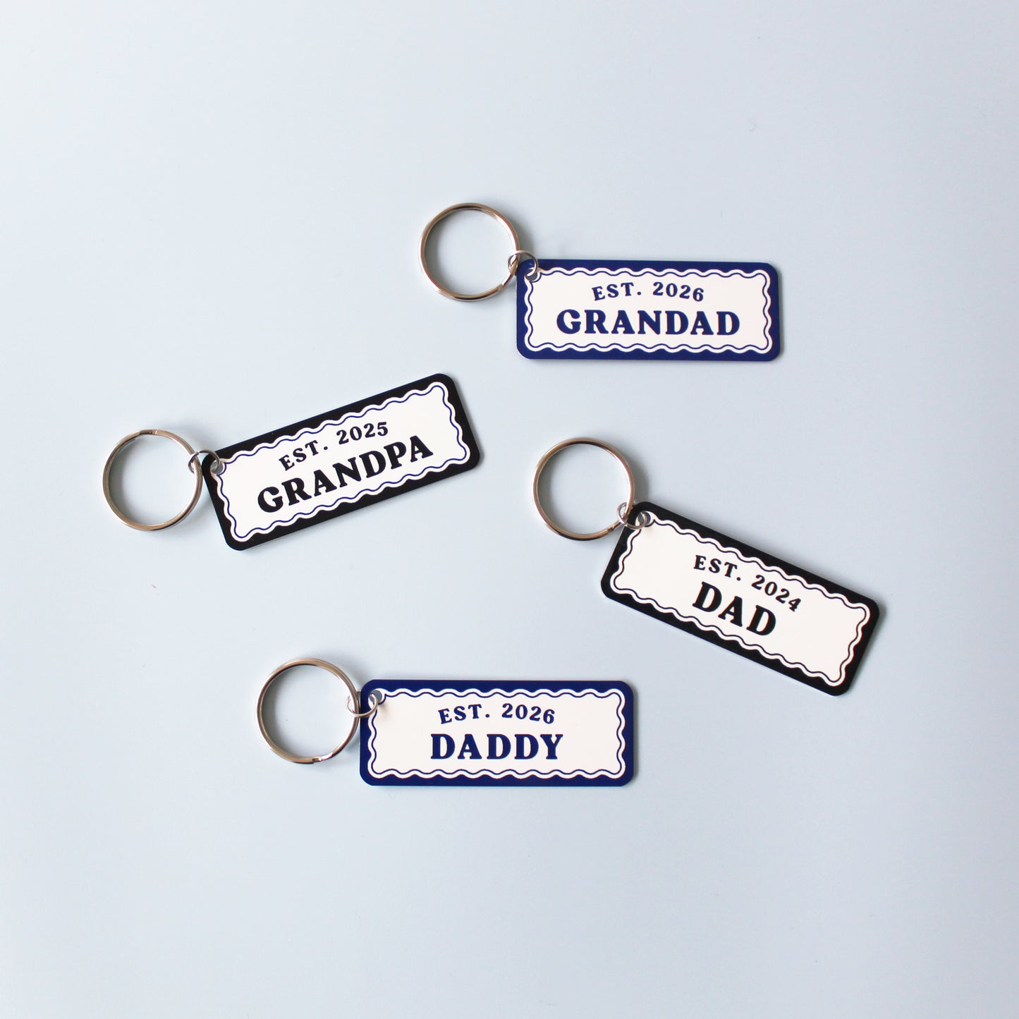 The Year You Became My Daddy Keyring
