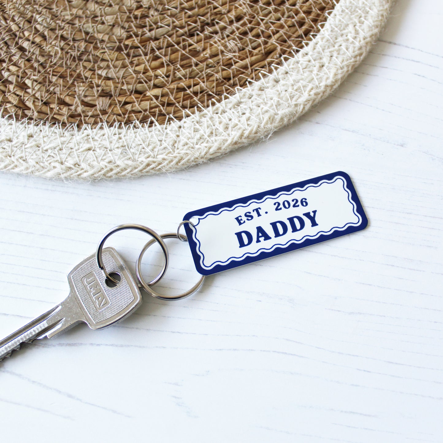 The Year You Became My Daddy Keyring
