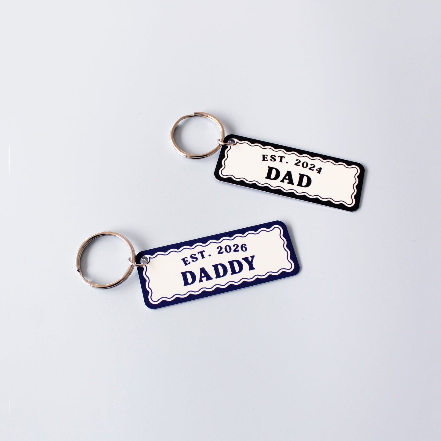 The Year You Became My Daddy Keyring