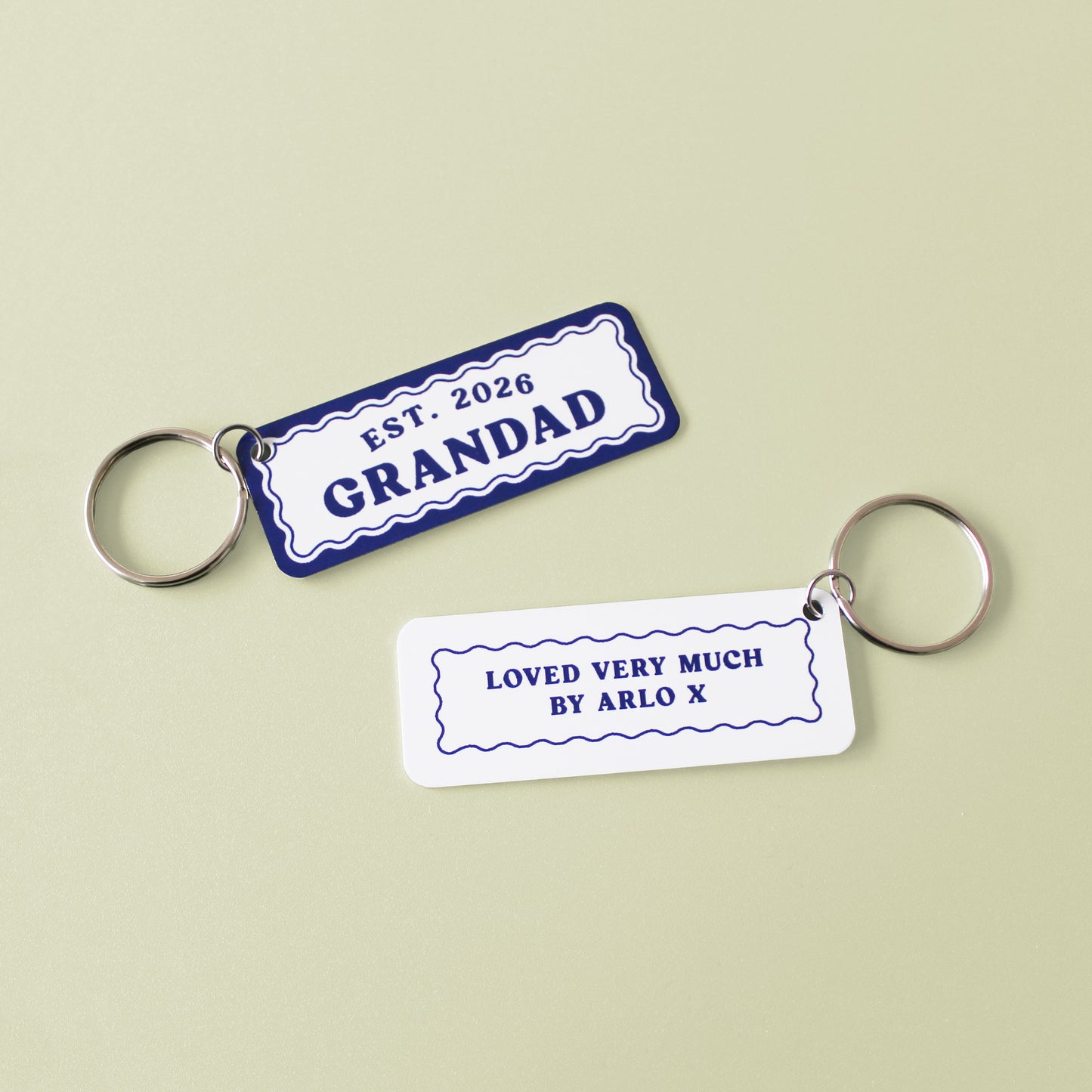 The Year You Became My Grandad Keyring