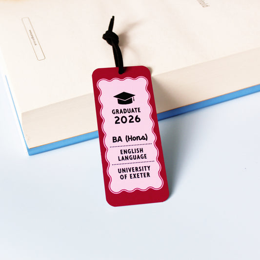University Graduation Bookmark