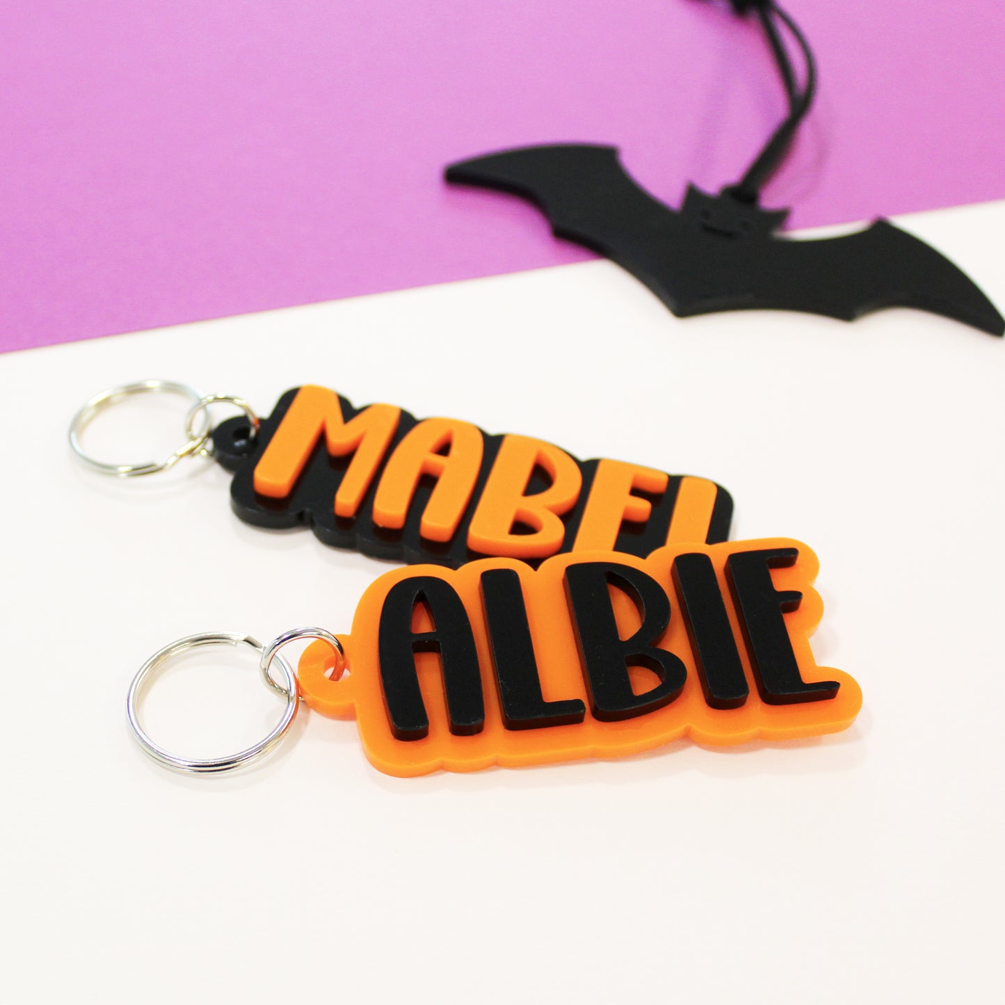 Halloween Themed Personalised Bag Tag