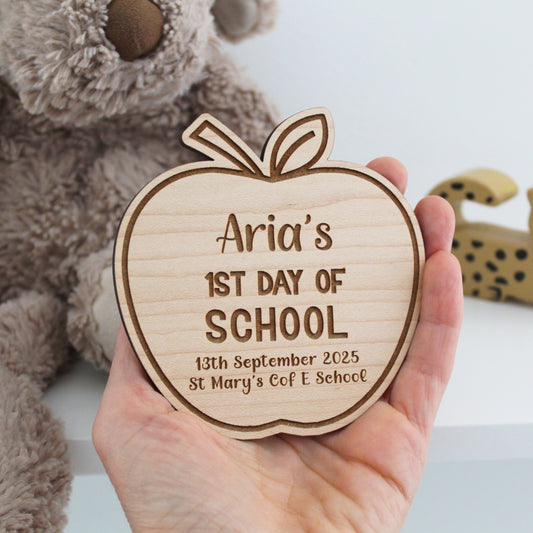 First Day Of School Apple Keepsake Plaque