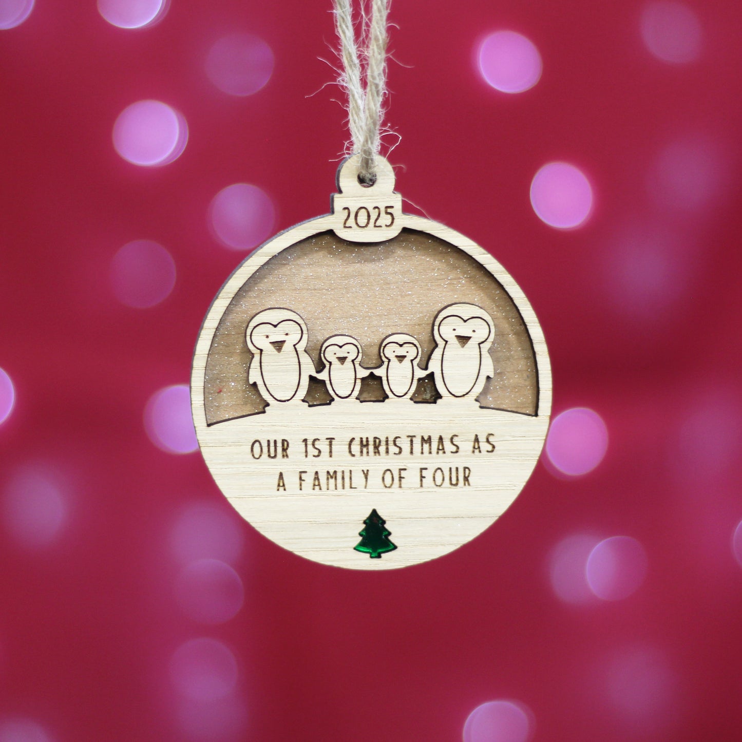 First Christmas As A Family Wooden Decoration