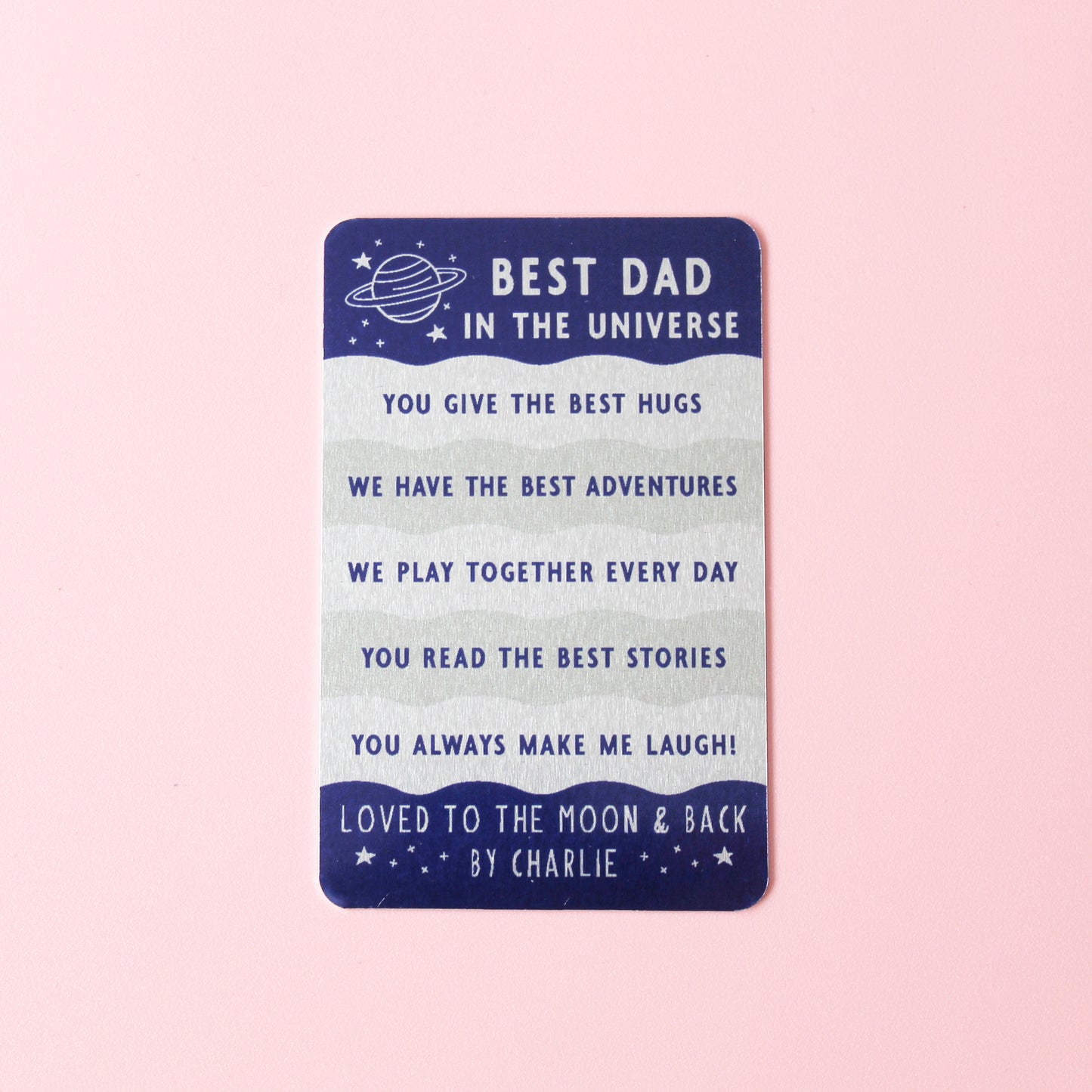Reasons You Are The Best Dad Personalised Wallet Card