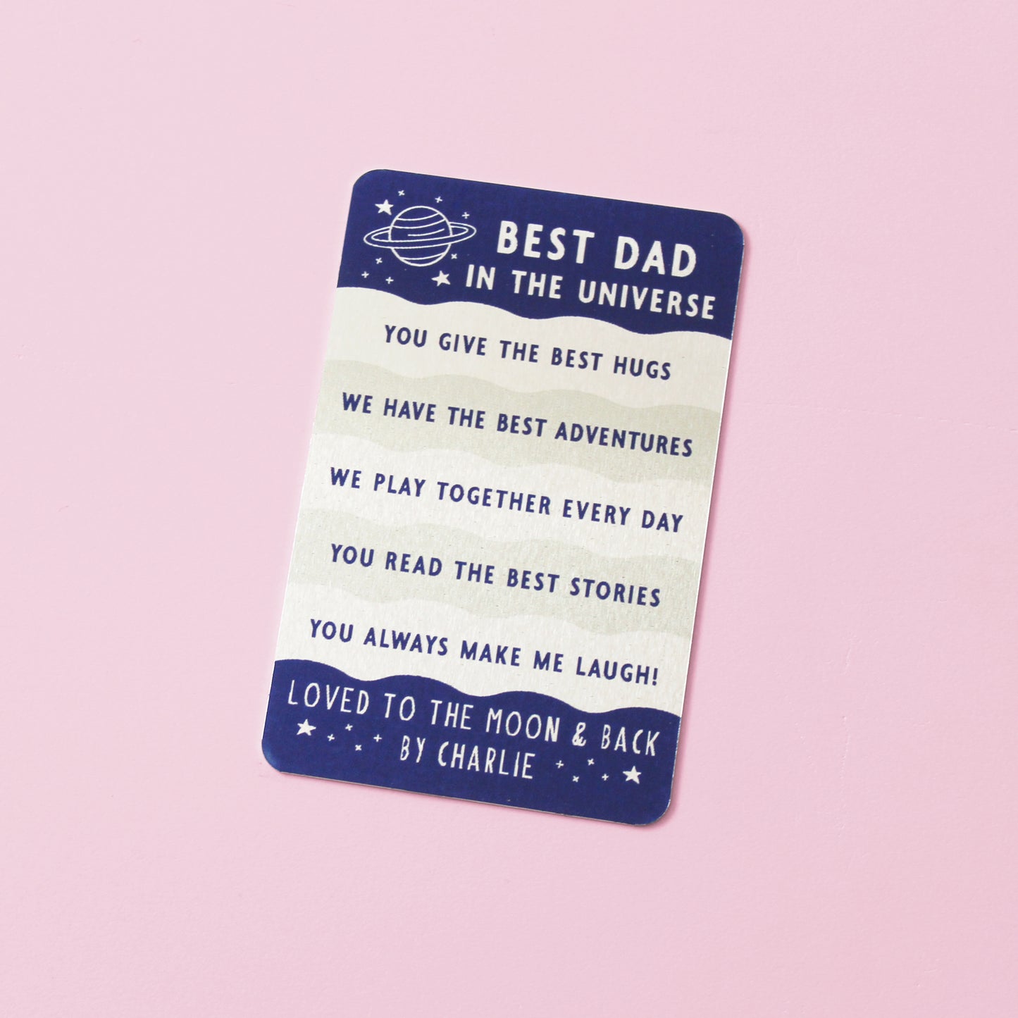 Reasons You Are The Best Dad Personalised Wallet Card