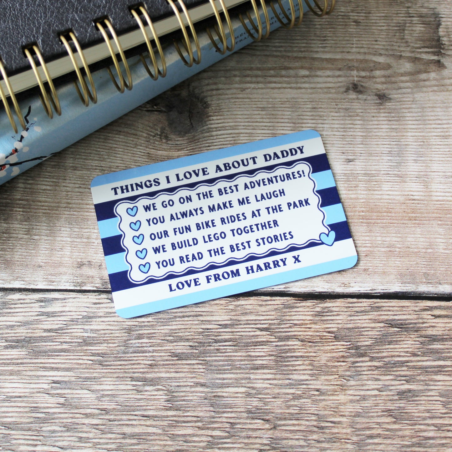 Things I Love About Dad Wallet Card