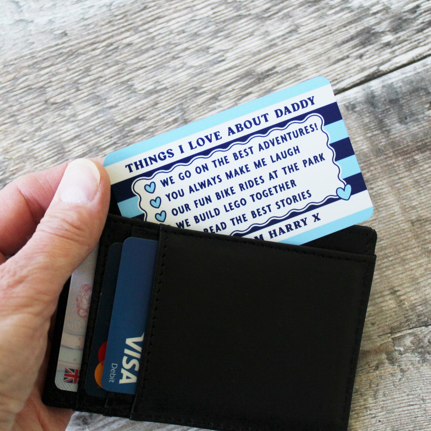 Things I Love About Dad Wallet Card