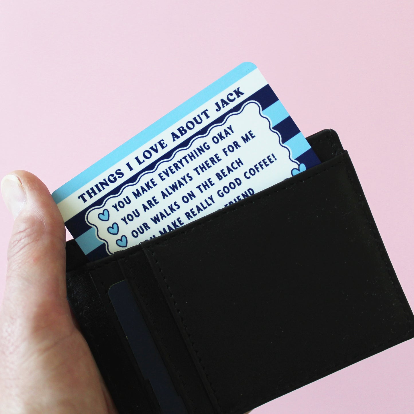 Things I Love About You Wallet Card