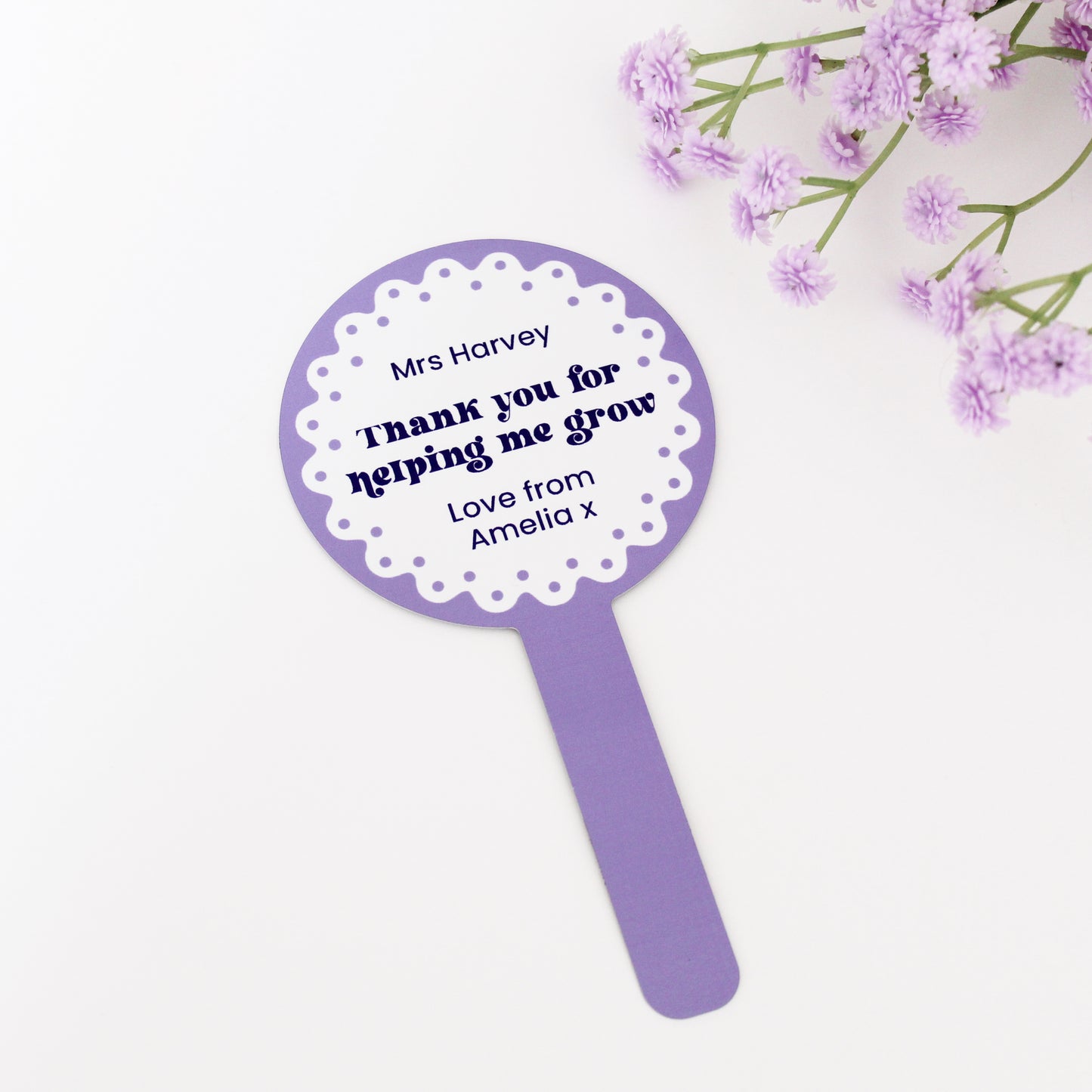 Thank You For Helping Me Grow Plant Marker