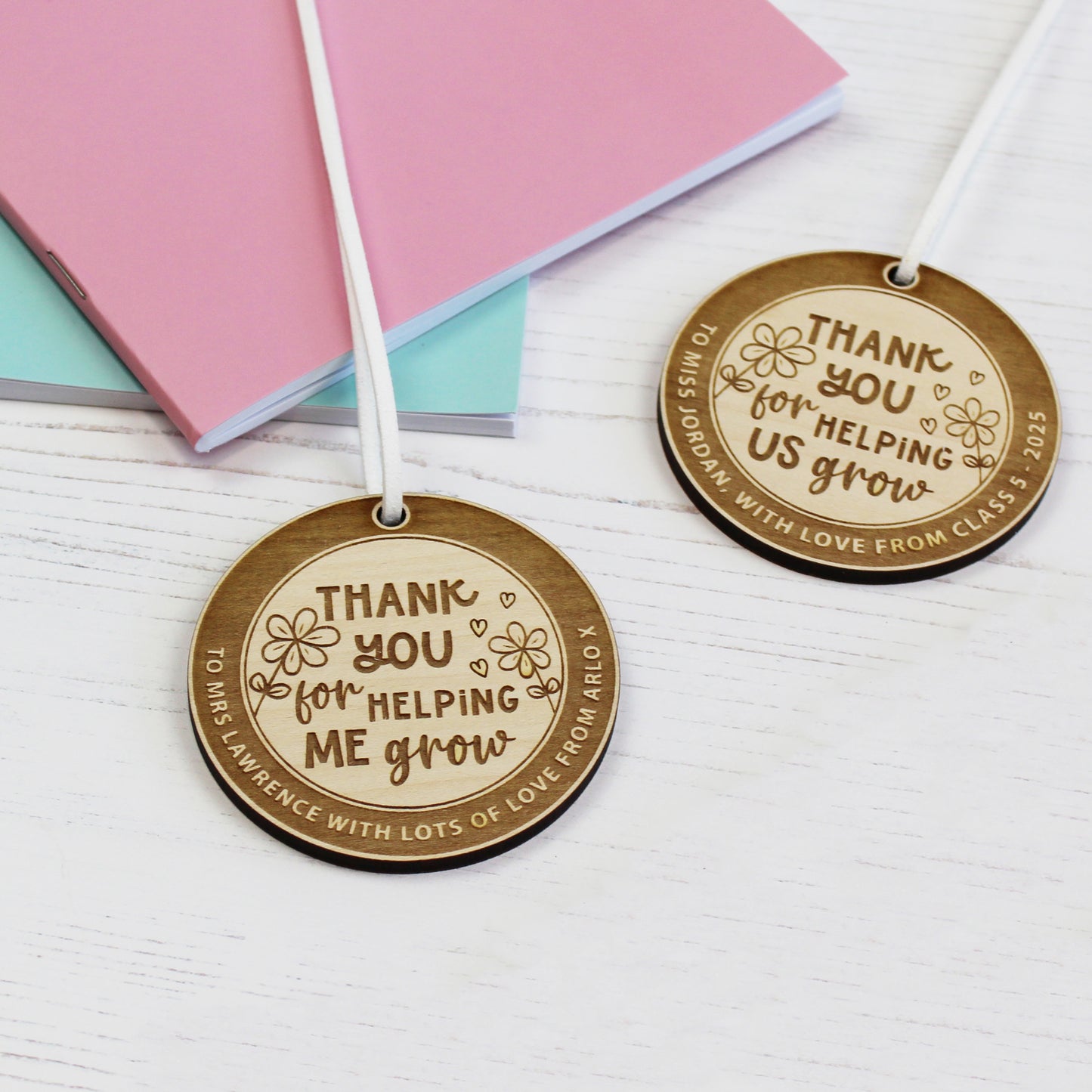 Thank You For Helping Me Grow Wooden Decoration