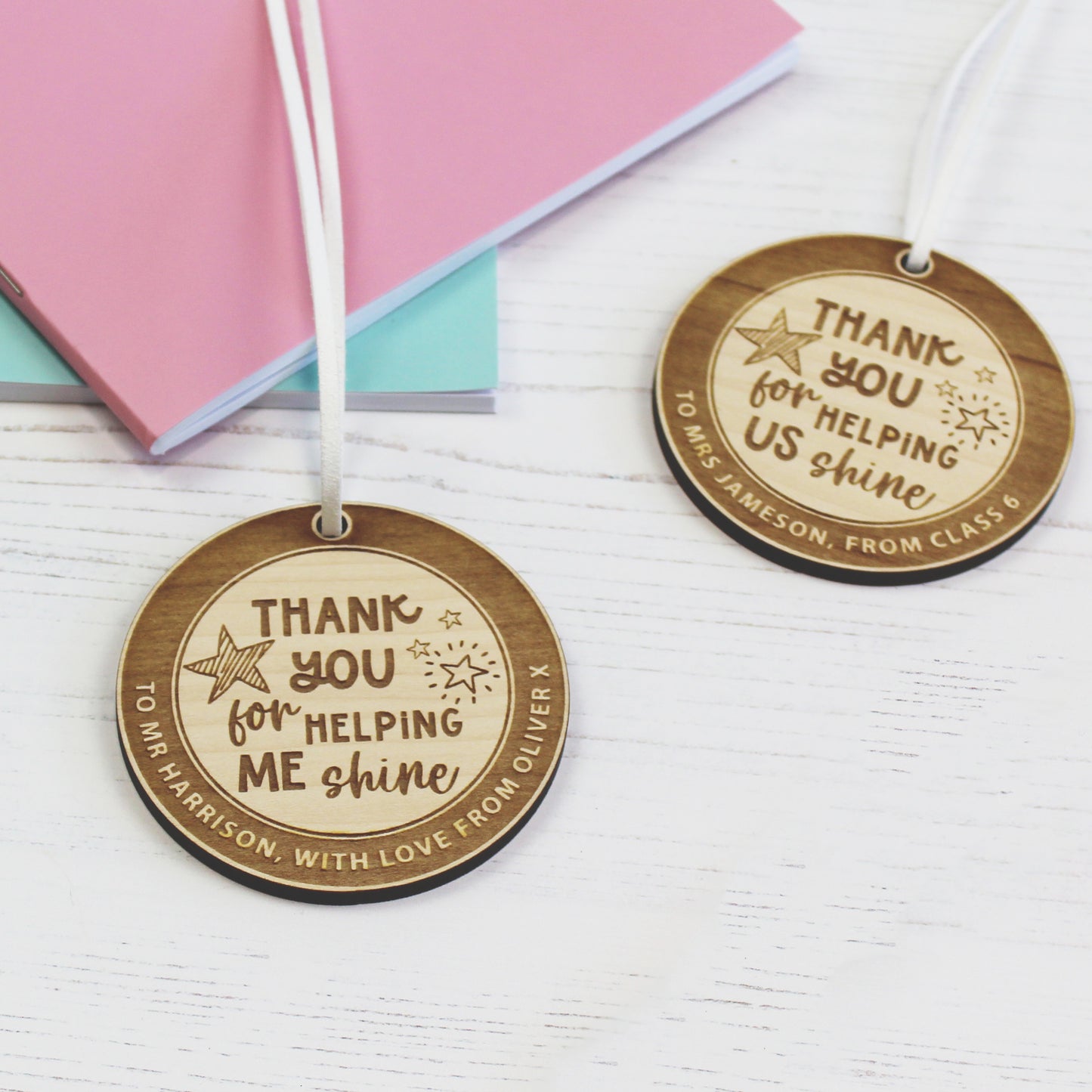 Thank You For Helping Me Shine Wooden Decoration